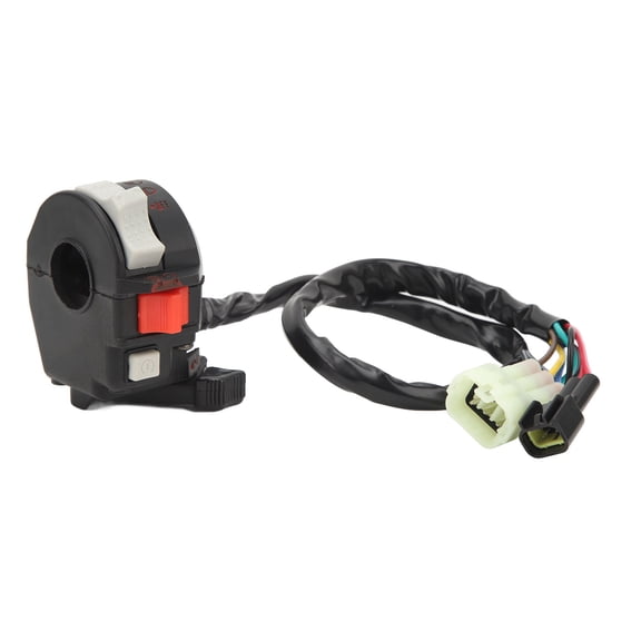 YAHHU ATV Handlebar Switch Engine Start Run Off Headlight Assembly 5LP-83973-01-00 Compatible with Raptor 660 660R YFM 2001 2002 2003 2004 2005 (12 in / 30.48 cm) Black