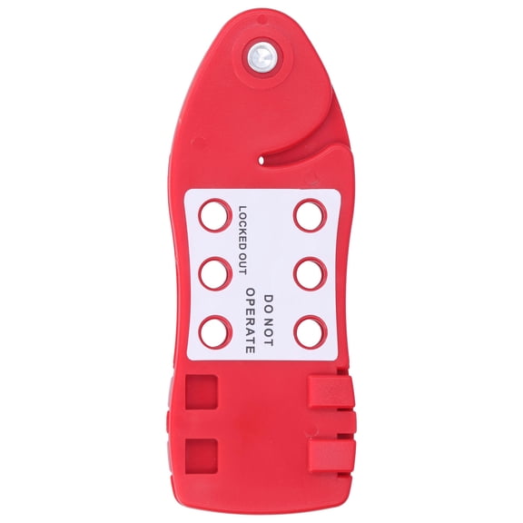 YAHHU AV-04 Portable Wear Resistant Nylon Security Cable Lockout Device Adjustable Fish Shaped Steel Cable Lock Industrial Maintenance Safety Equipment, 1 Count