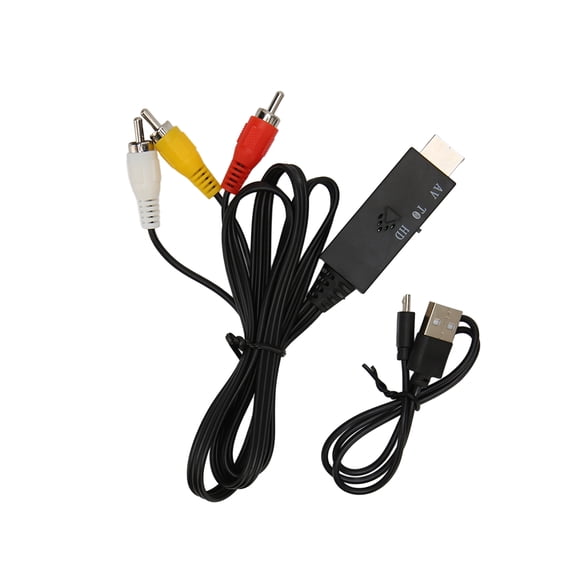 YAHHU AV to HD Multimedia Interface Cable 3 RCA Sound Video Converter 3.3ft / 1m