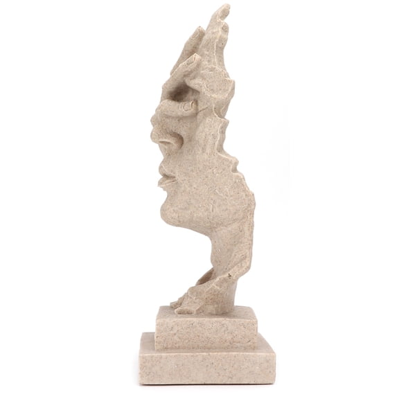 YAHHU Abstract Sculpture The Head Thinker David Statue Ornaments for Home Office Decor, 13.0 inches / 33 cm