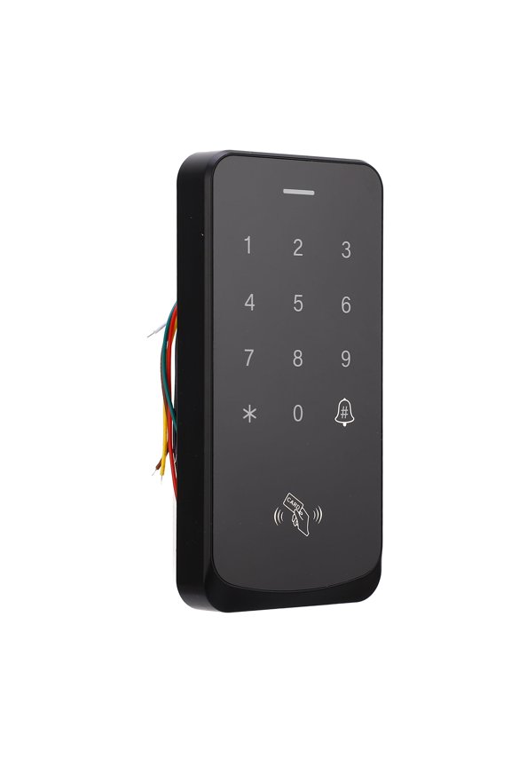Access Control Keypad IP67 Waterproof Wireless Digital Card Reader Entry Door Lock with Blue Backlight, Password and Card Unlock System for Home Security, 5.51 x 2.72 x 0.67 inches