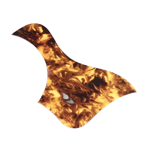 YAHHU Acoustic Guitar Pickguard, Turtle Shell Color Self Adhesive PVC 41 inches / 104.1 cm Scratch Plate, Bird Shape