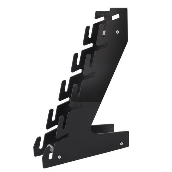 YAHHU Acrylic Hat Display Organizer Rack Hold Up to 10 Hats Wall Mount Storage Holder for Bedroom Closet, Premium Baseball Cap Display Stand Space Saving Design, Black