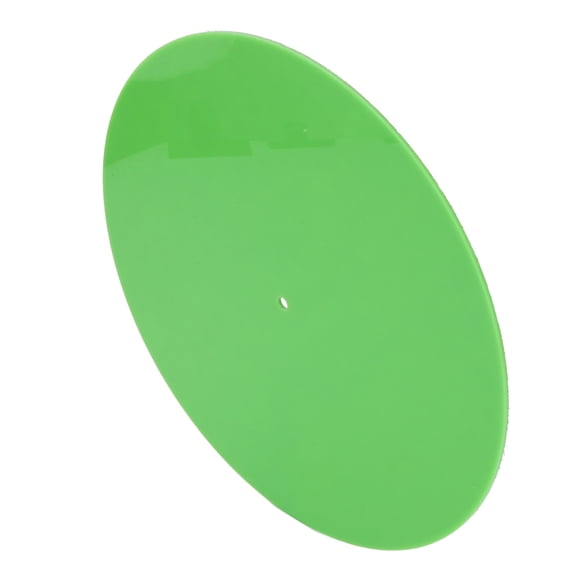 YAHHU Acrylic Turntable Mat Record Platter Slipmat for 12 inches / 30.4 cm Vinyl Record Player Reduce Static Dust Noise Replacement Audio Accessory, Green