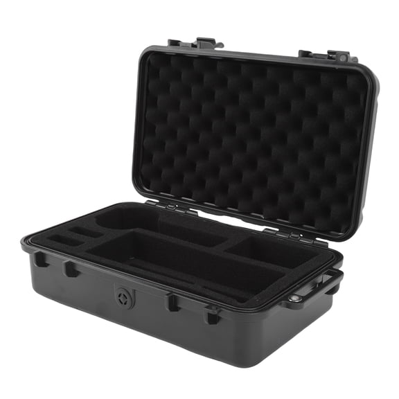 YAHHU Action Camera Carrying Case Hard Shell Protective Travel Storage Box, Water Resistant & Shock Proof Portable Action Camera Accessories Case Fit for INSTA360 X5 Camera Bag, Matte Black