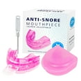 thumbnail image 1 of YAHHU Adjustable Anti Snoring Device Mouth Guard with Storage Case for Nighttime Teeth Grinding Relief, Pink Color, Customizable Fit for Better Sleep Quality and Snore Reduction (3.15 inches / 8 cm), 1 of 1