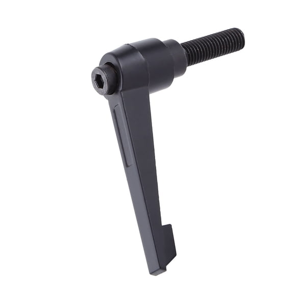 YAHHU Adjustable Clamping Lever Handle Hex Socket Locking Male Thread Hardware M10 x 25 (0.98 inches), Heavy Duty Ratcheting Screw Knob For Machinery Tool Construction Black 1 Pack