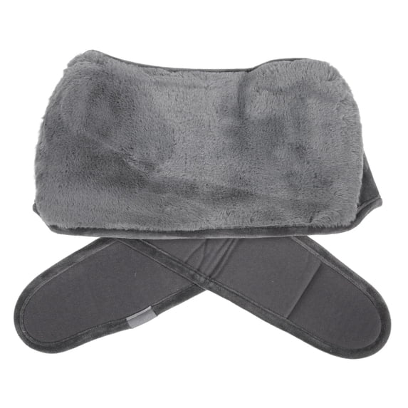 YAHHU Adjustable Dark Gray Hot Water Bottle Waist Belt – Soft Plush, Heat‑Retaining, Foldable Support for Uterus & Belly