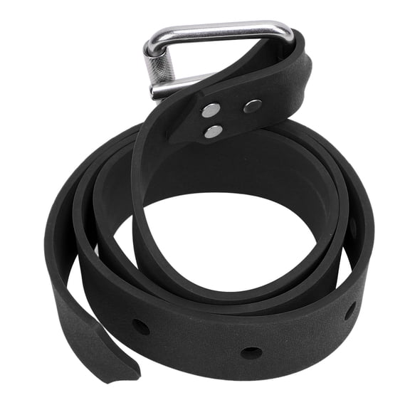 YAHHU Adjustable Silicone Diving Weight Belt with Stainless Steel Quick Release Buckle for Scuba Diving Spearfishing and Freediving Water Sports Equipment, 51.18 inches / 1.3 meters, Black