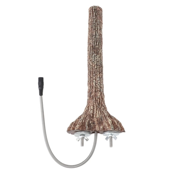 YAHHU Adjustable Temperature Heated Bird Perch 5W Thermostatic Control Resin Stand for Parrots Hamsters 11.8 in / 30 cm EU Plug