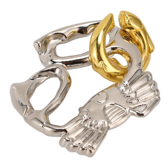 YAHHU Adult Alloy Unlock Toy Interlock Game Brain Training IQ Test Toy Intellectual Toy Crab Buckle Mechanical Puzzle Challenge Challenge 7.00 x 6.00 x 2.00 Inches / 17.8 x 15.2 x 5.1 cm Case