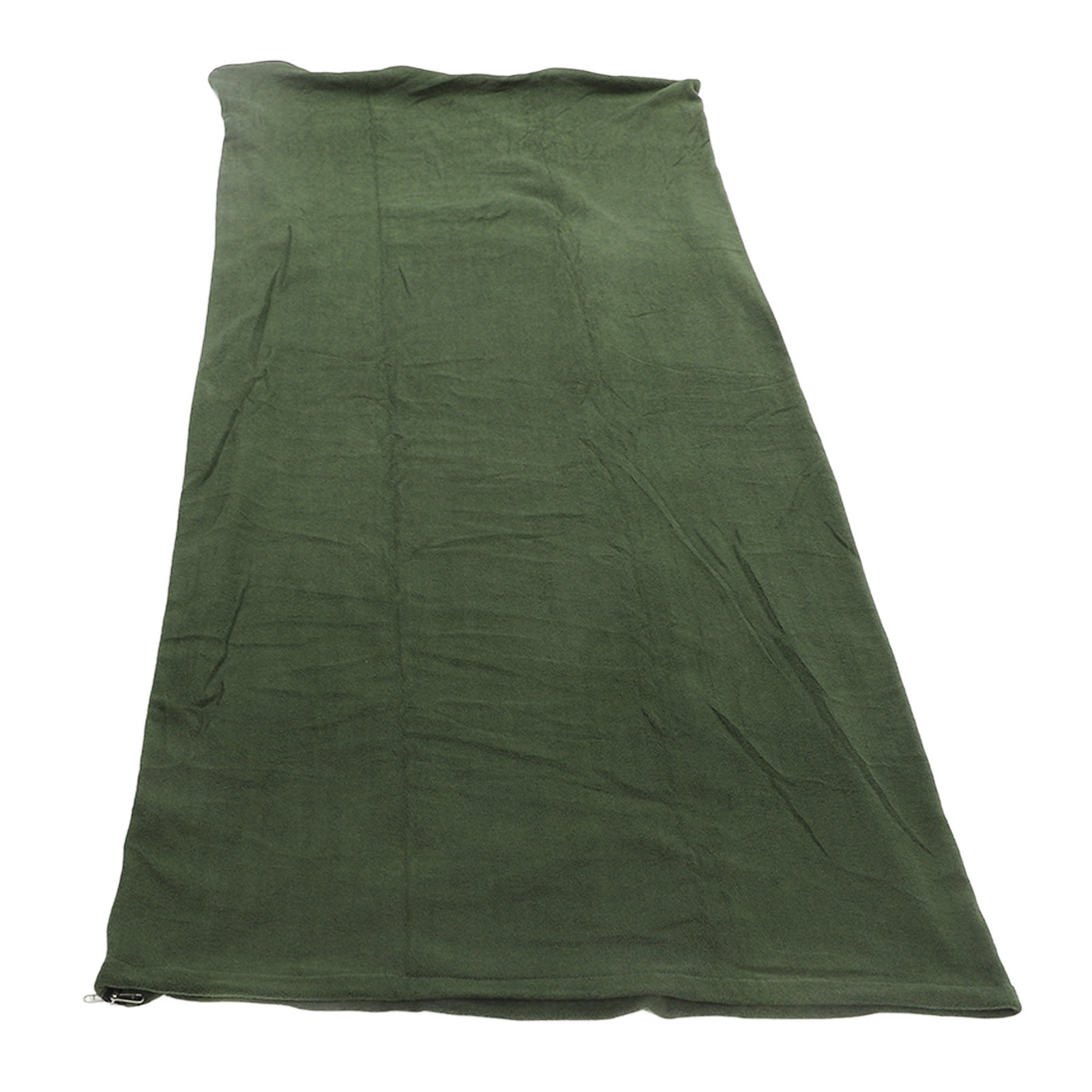 YAHHU Adult Fleece Sleeping Bag Portable Warm Lightweight Liner for Outdoor Camping Hiking Climbing Backpacking and Travel - OD Green (70.8 in x 29.5 in)