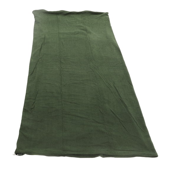 YAHHU Adult Fleece Sleeping Bag Portable Warm Lightweight Liner for Outdoor Camping Hiking Climbing Backpacking and Travel - OD Green (70.8 in x 29.5 in)