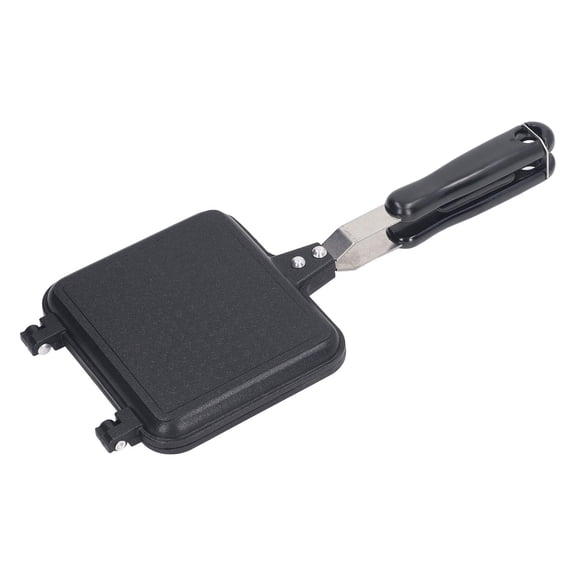 YAHHU Aluminium Alloy Sandwich Maker, DoubleSided AntiStick Bread Panini Press Thick Base, HeatSpread, Easy Clean, Ideal for Naan, Pancakes, French Toast