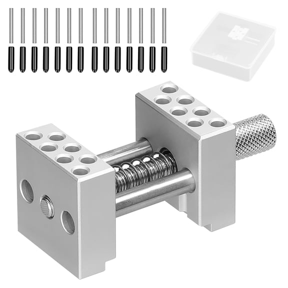 YAHHU Aluminium Bench Vise Fixture, Multi-Function Clamp Jig for Model Making and DIY Crafts, Adjustable High-Precision Remodeling Vise Workbench for Engineering, 2.72 inches / 6.9 cm Length