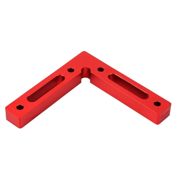 YAHHU Aluminum Alloy 90 Degree Positioning Clamp, Woodworking Right Angle Square Ruler (4.72 inches / 12 cm), Precision Carpenter Tool for Picture Frames & Boxes