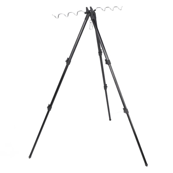 YAHHU Aluminum Alloy Folding Tripod Fishing Pole Stand  7Rod Capacity, Telescopic, SpaceSaving, RustProof, Portable Sea Fishing Support