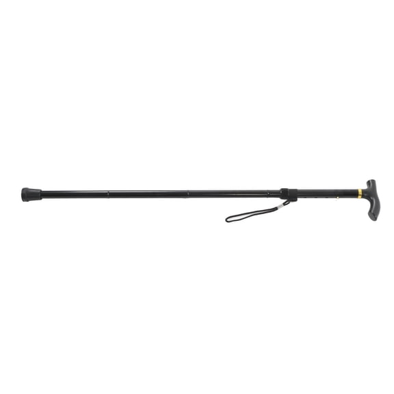 YAHHU Aluminum Alloy Folding Walking Stick Adjustable Lightweight Hiking Cane 32-37 inches / 83-94 cm Black