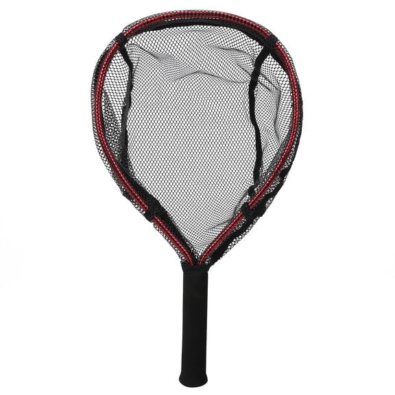 YAHHU Aluminum Alloy Handheld Diddlenet Portable Small Hand Brailer Fishing Net Bag, 18.1 inches / 46 cm, Red