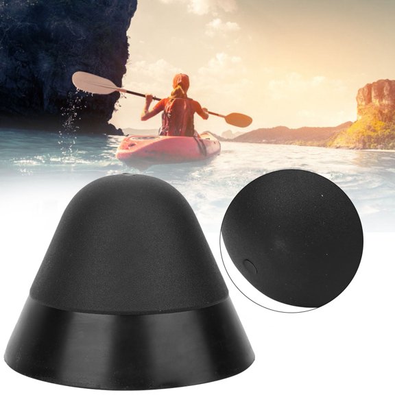 YAHHU Anti Collision Head Boats 90 Degree Protector Cone Accessory for Inflatable Boat Canoe Kayak, Black PVC Crashproof Forward Part Safety Protection Replacement Accessory, Useful Boat Protector