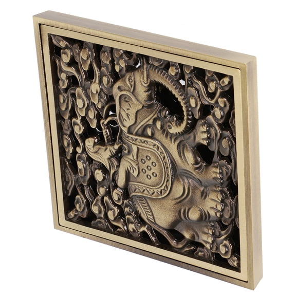 YAHHU Antique Full Copper Floor Drain Shower Kit for Bathroom and Kitchen