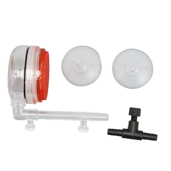 YAHHU Aquarium Bubble Diffuser Kit Clear Acrylic Fish Tank Air Stone Refiner with Control Valve for Planted Tanks Oxygenation Accessories 3.15 inches / 8 cm