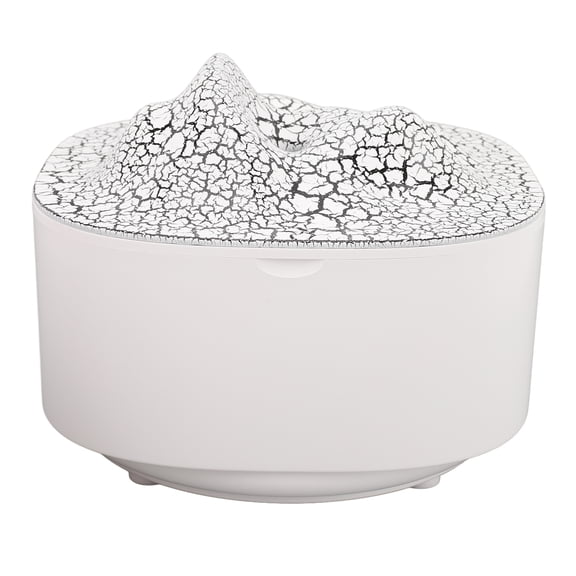 YAHHU Aromatherapy Diffuser Humidifier with LED Colorful Lights Lava Mountain 1.5L / 50.7 fl oz USB Essential Oil Diffuser Cool Mist Humidifier for Bedroom Office White and White Stripe