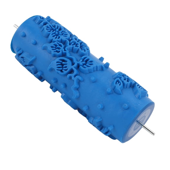 YAHHU Art Texture Roller 096Y, Multifuntional Round Washable Reusable Decorative Embossing Rubber Roller for Walls Furniture Cabinets, 7.87 inches / 20 cm Professional DIY Pattern Paint Tool
