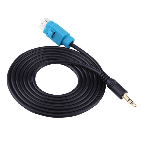 YAHHU Audio AUX Input Cable Fullspeed To Mini Jack Adapter For Alpine CDA CDE IVA Fast Data Transmission (10 inches / 25.4 cm)[cite: 1]