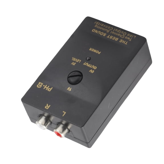 YAHHU Auto Car Stereo Speaker Level Converter High to Low Audio Adapter with Delay Function for Vehicle Audio Amplifier Systems, Black (7.09 inches / 18.0 cm)