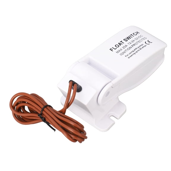 YAHHU Automatic Boat Bilge Pump Float Switch, DC 12V/24V/32V Liquid Level Control for Submersible Pumps, 10 Inches / 25.4 cm Cable