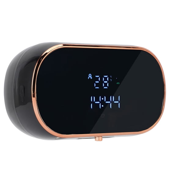 YAHHU Automatic Foaming Soap Dispenser 350ml 11.8 fl oz Wall Mounted Touchless Hand Soap Dispenser USB Rechargeable Built-in Battery for Bathroom Kitchen Commercial Restroom Black