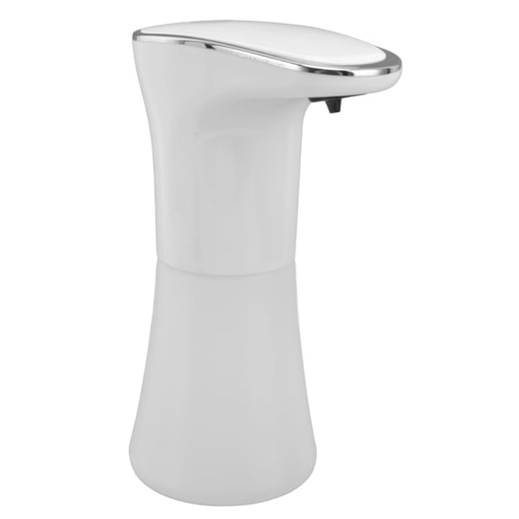 YAHHU Automatic Soap Dispenser 13.5 fl oz / 400 ml Touchless Smart Sensor Foam Pump USB Rechargeable Built in 800mAh Battery for Bathroom Hotel Kitchen Countertop Free Standing White Design