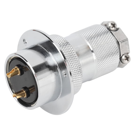 YAHHU Aviation Plug Socket Connector 30mm / 1.18 inches Electrical Power Adapter for Machine Equipment 2 Pin Circular Flange