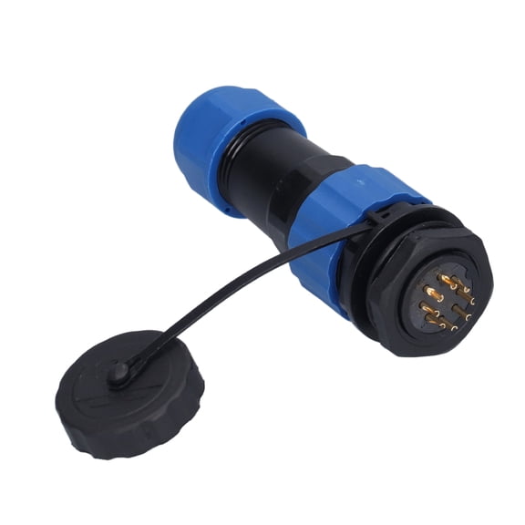 YAHHU Aviation Plug Socket IP68 Waterproof Connector Rear Nut Male Female Butt Terminal 250V 5A SP20 8 Core (3.94 inches / 10 cm)