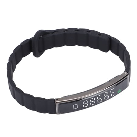 YAHHU B3 Smart Bracelet Fitness Tracker, Bluetooth 5.3 Waterproof Activity Wristband with Step Counter & Magnetic Silicone Strap for Android and iOS, [Black]