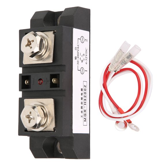 YAHHU BEM-H2200Z Industrial Solid State Relay DC Control AC SSR High Reliability Compact Module for Automated Systems Plastic Shell 200A Load Current DC 4-32V to AC 30-480V Components