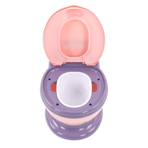 YAHHU Baby Potty Toilet Emulational Large Size Detachable Potty Training Toilet Pinkish Purple For Toddlers, Includes Brush, 15.75 inches / 40.00 cm