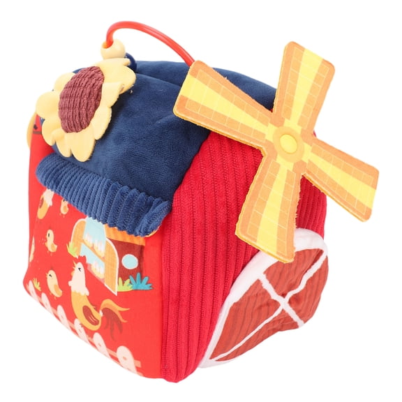 YAHHU Baby Toys Surprise Barn with Stuffed Farm Animals Interactive Plush Toy Set (8.27 inches / 21 cm)