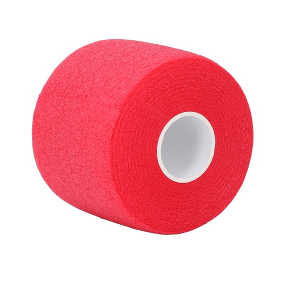 YAHHU Badminton Grip Cushion Wrap, Premium 60mm x 20m Excellent Shock Absorption Tennis Racket Tape Backing Film, Anti-Skid Handle Protective Membrane for Racquet Sports - Red