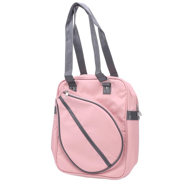 YAHHU Badminton Shoulder Bag Dry Wet Separation Water Resistant Nylon Large Capacity Racket Bag with Laptop Compartment Light Red