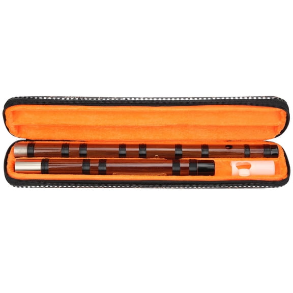 YAHHU Bamboo Flute D Major Key Traditional Dizi Kit with Cloth Box, Woodwind Instrument for Beginners, 24.4 inches / 62 cm