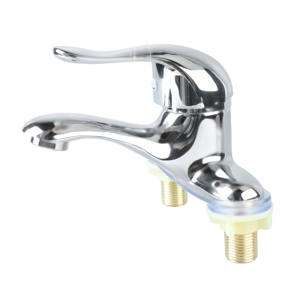 YAHHU Bathroom Sink Faucet, 2 Hole Single Handle Hot and Cold Water Mixer Tap, Zinc Alloy Faucet for Home and Hotel (18 inches / 45.7 cm)