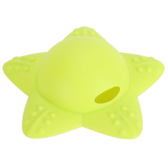 YAHHU Bathtub Overflow Drain Cover Overflow Prevention Silicone Cartoon Starfish Flat Drain Plug Green Hair Catcher 11.8 inches / 30 cm Tub Stopper for Sink
