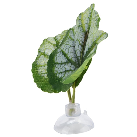 YAHHU Betta Leaf Hammock Green Aquarium Ornamental Resting Spawning Bed Fish Tank Supplies Plant Decor, 4.33 inches / 11 cm