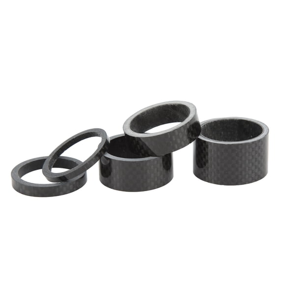 YAHHU Bicycle Headset Spacer OD2 Bike Front Fork Stem Spacers Carbon Fiber for Road Bicycle 28.6mm / 1.1 inches Front Fork 5 Pieces 3mm 5mm 10mm 15mm 20mm