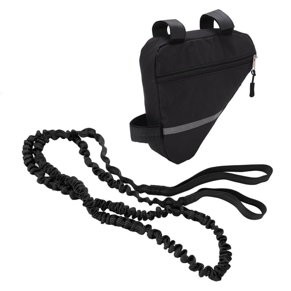 YAHHU Bicycle Tow Rope Set MTB Trailer Pull Behind Strap for Family Outdoor Riding Black [cite: 32]
