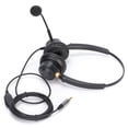 thumbnail image 1 of YAHHU Binaural Headset Aluminum Shell Telephone Headset with Microphone and Audio Control, 7.48 inches / 19 cm, 1 of 9