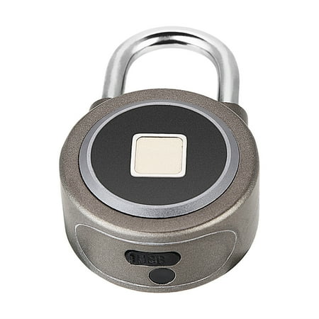 YAHHU Biometric Fingerprint Smart Padlock Keyless Entry Waterproof Bluetooth Lock APP Control Anti Theft Security Padlock For Gym Locker Backpack Door Suitcase Bike Cabinet, 1.88 inches / 4.8 cm