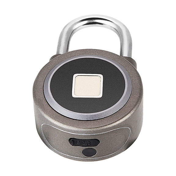 YAHHU Biometric Fingerprint Smart Padlock Keyless Entry Waterproof Bluetooth Lock APP Control Anti Theft Security Padlock For Gym Locker Backpack Door Suitcase Bike Cabinet, 1.88 inches / 4.8 cm